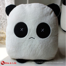 custom promotional lovely plush panda cushion